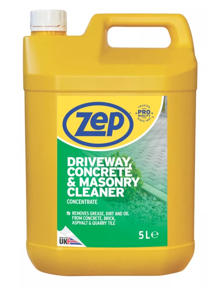 Zep Driveway, Concrete & Masonry Cleaner Concentrate 5Ltr Screwfix
