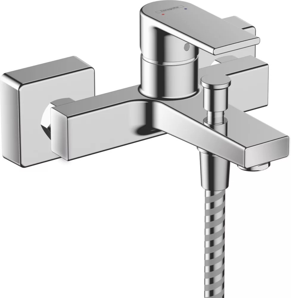 Hansgrohe Vernis Shape WallMounted Bath and Shower Mixer with 2 Flow