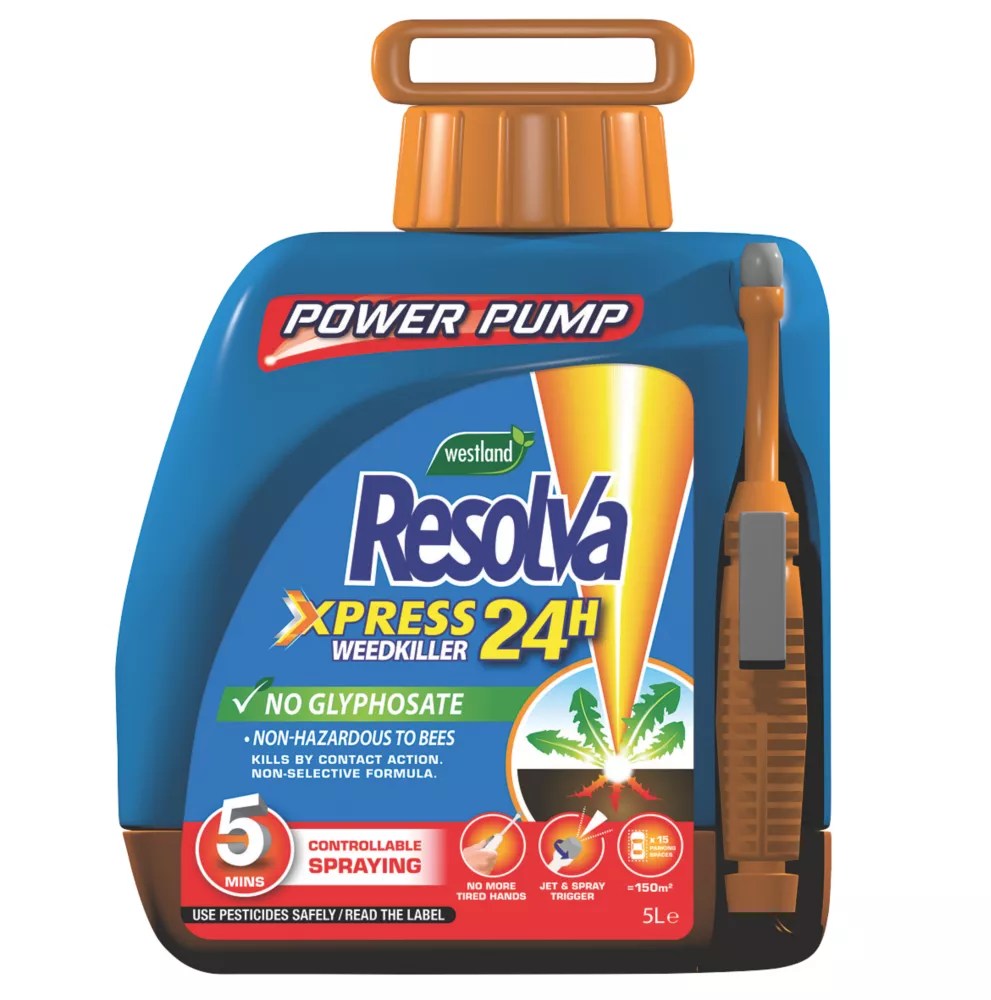Westland Resolva Express Weed Killer Power Pump 50m² 5Ltr Screwfix