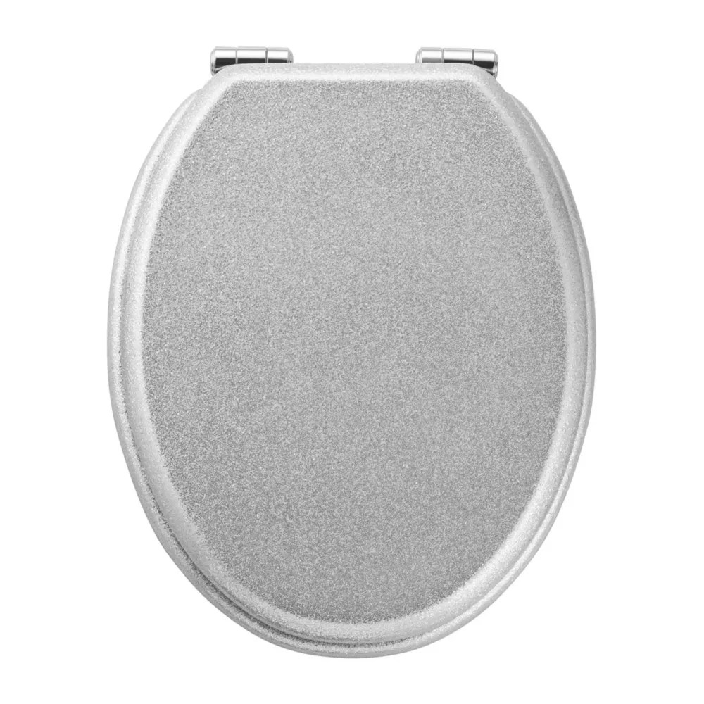 Pilica SoftClose Toilet Seat Moulded Wood Glitter Screwfix