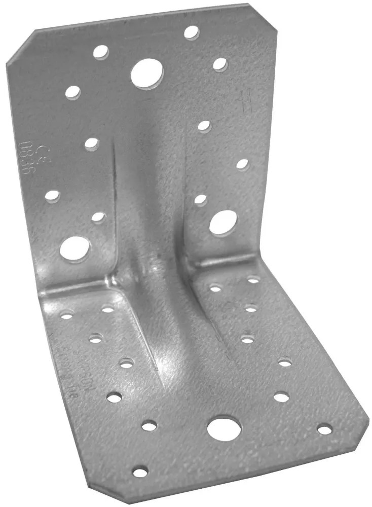 Sabrefix Heavy Duty Angle Brackets Galvanised 90mm x 63mm 25 Pack
