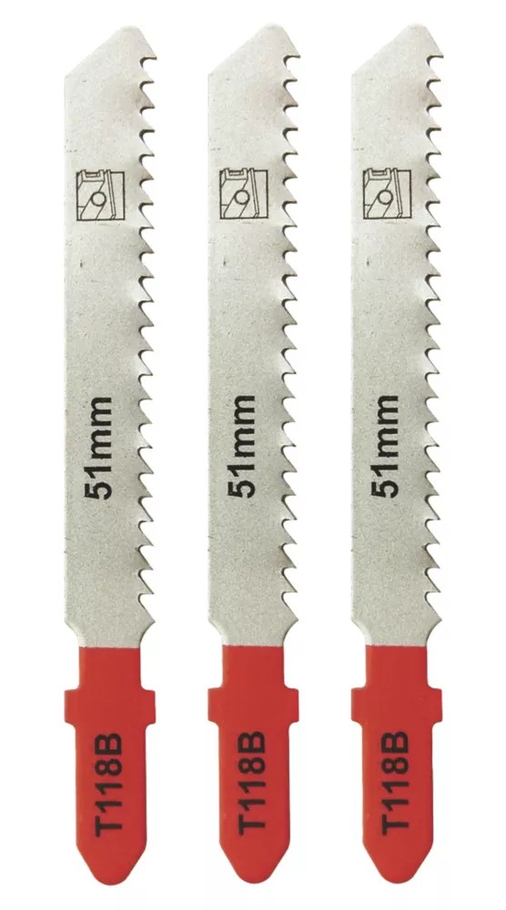 SJG76802 T118B Sheet Metal Jigsaw Blades 75mm 3 Pack Screwfix