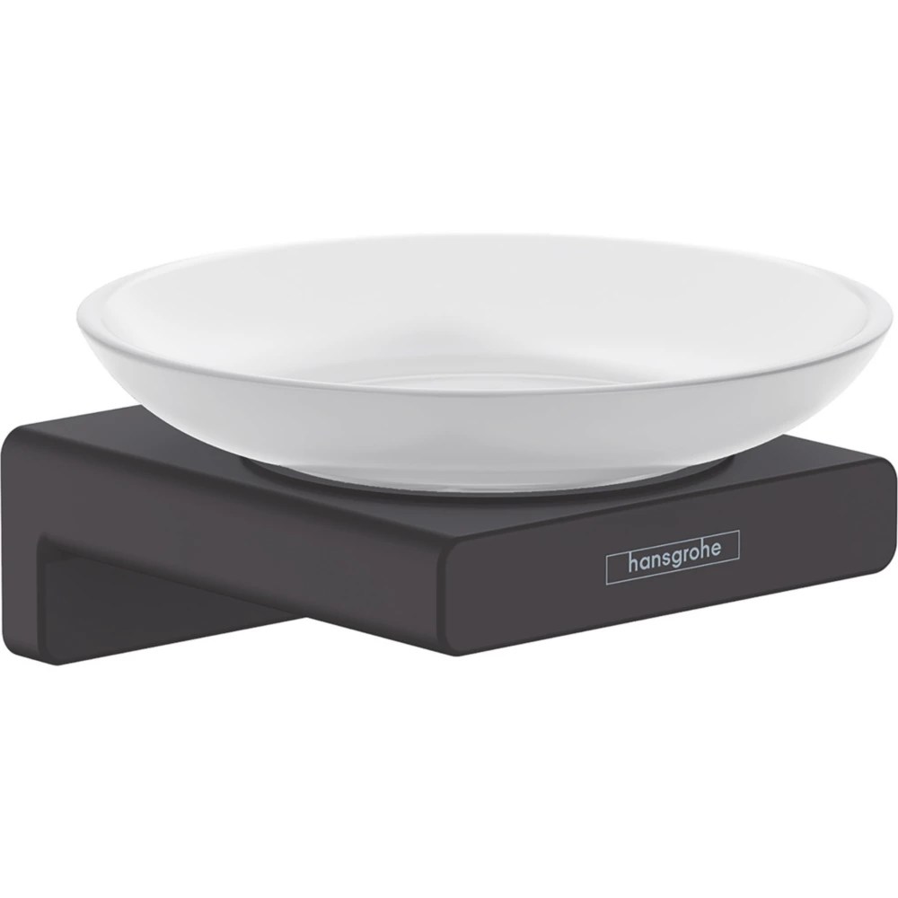 Hansgrohe AddStoris Soap Dish Matt Black Screwfix