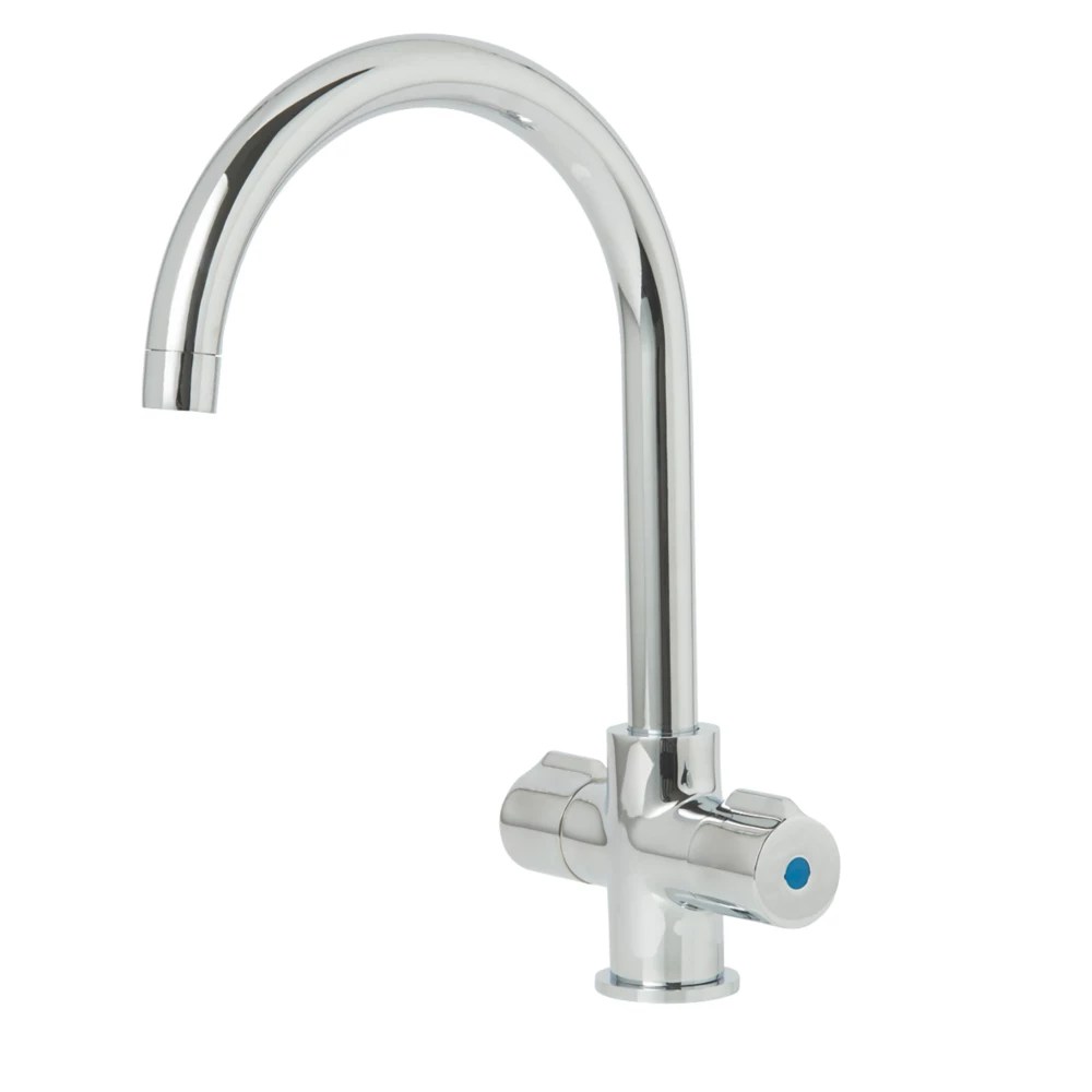 DualLever Mono Mixer Kitchen Tap Chrome Screwfix
