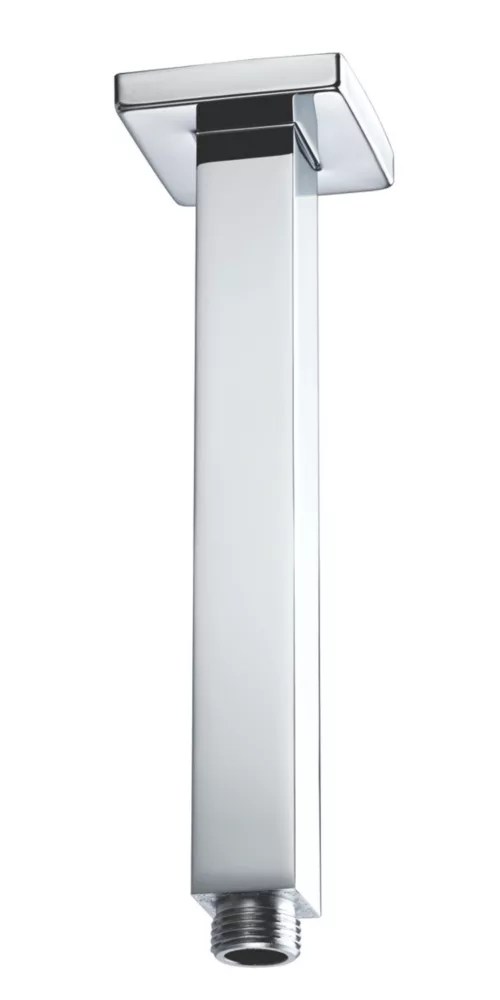 Bristan CeilingFed Square Shower Arm Chrome 200mm x 60mm Screwfix
