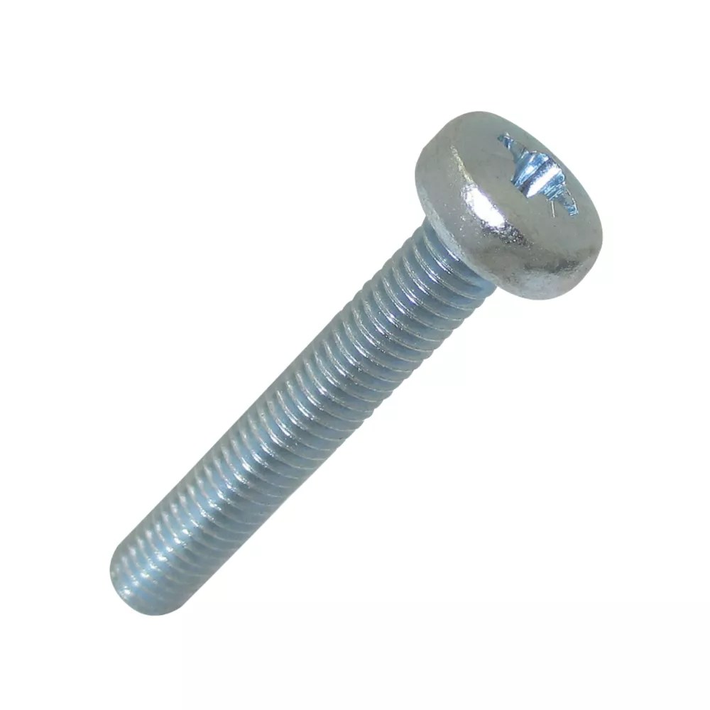 Easyfix Bright ZincPlated Pan Machine Screws M5 x 30mm 25 Pack Screwfix