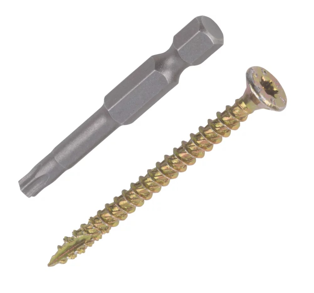 Turbo II TX DoubleCountersunk ThreadCutting Multipurpose Screws 4mm x