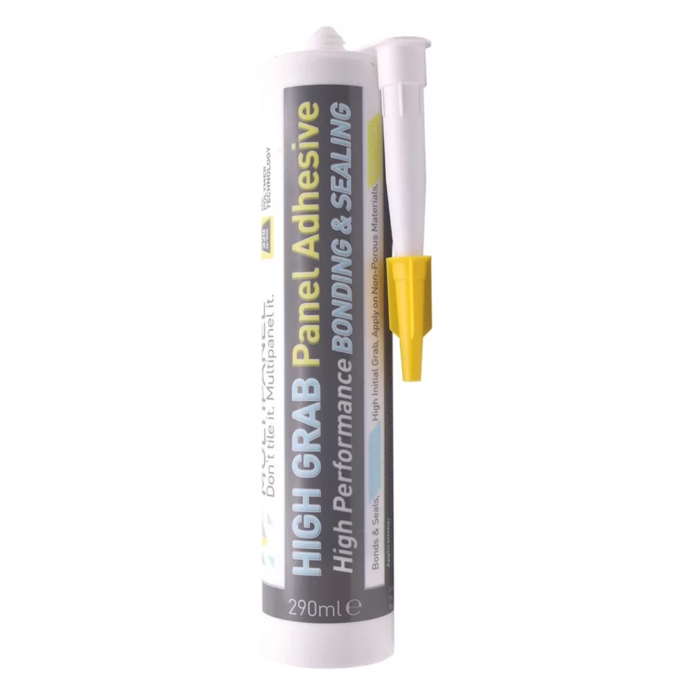 Multipanel SolventFree Grab Adhesive & Sealant White 290ml Screwfix