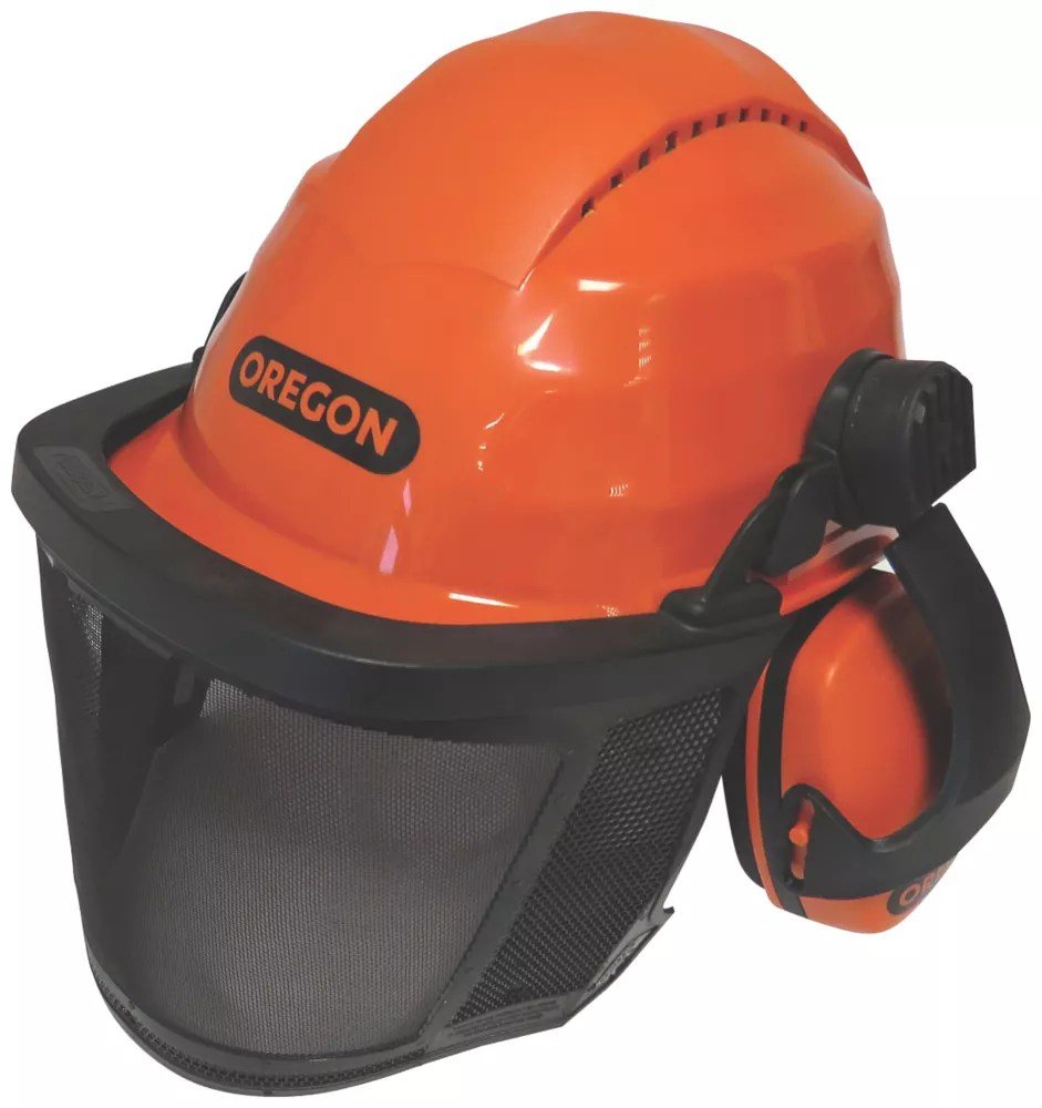Oregon Waipoua Forestry Helmet with Ear Defenders & Visor Screwfix