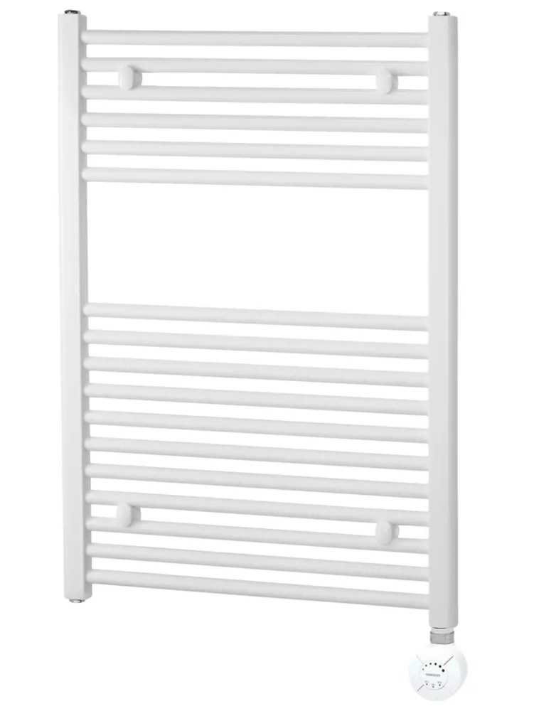 Towelrads 691mm x 450mm 682BTU White Flat Electric Towel Radiator