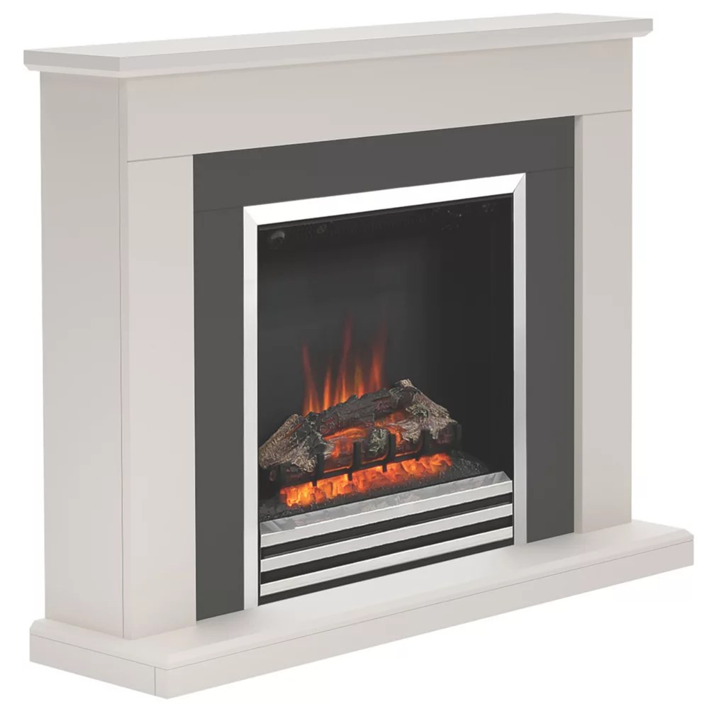 Be Modern Preston Electric Fireplace Grey PaintedEffect 1170mm x 300mm