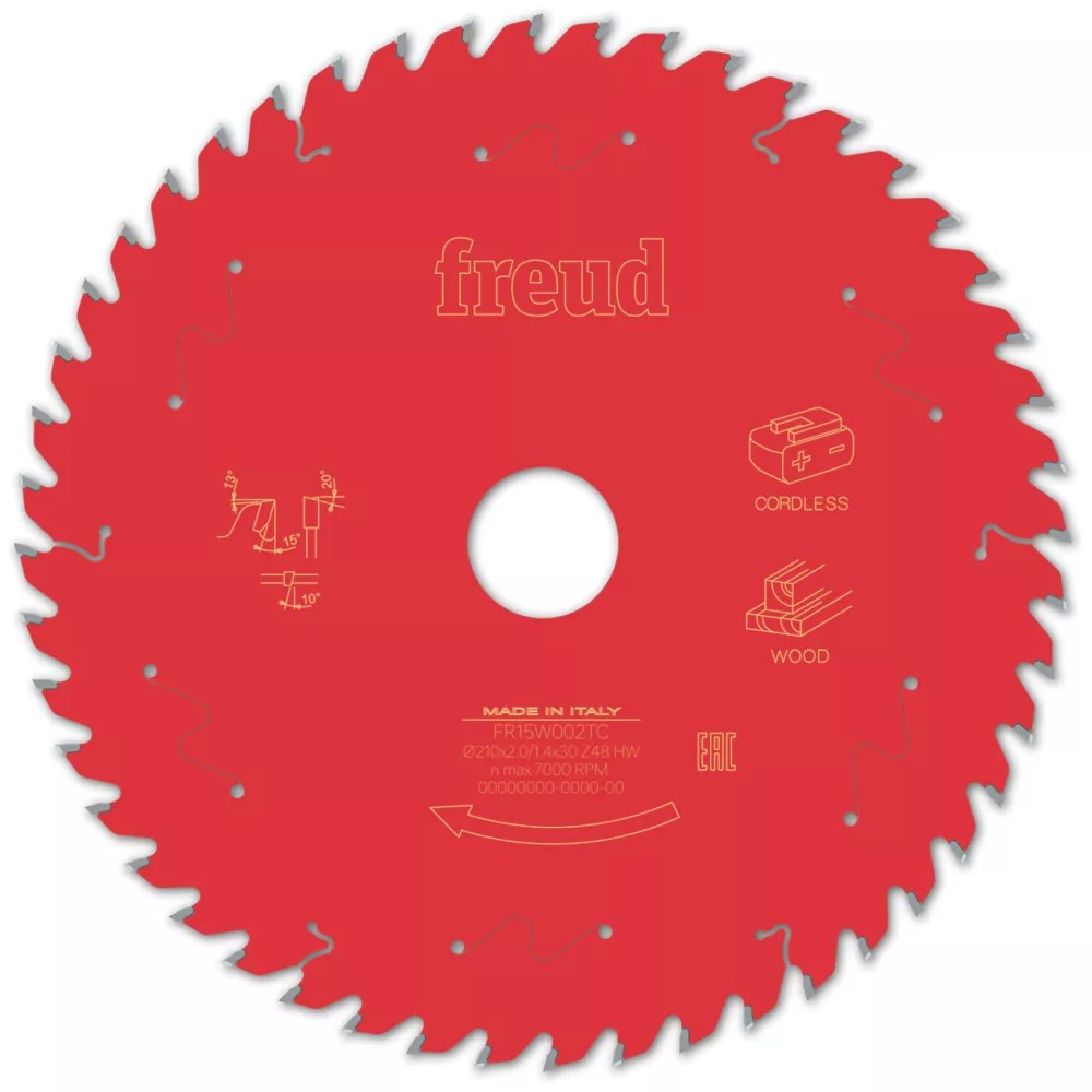 Freud F03FS10069 Wood/Chipboard/MDF Circular Saw Blade 210mm x 30mm 48T