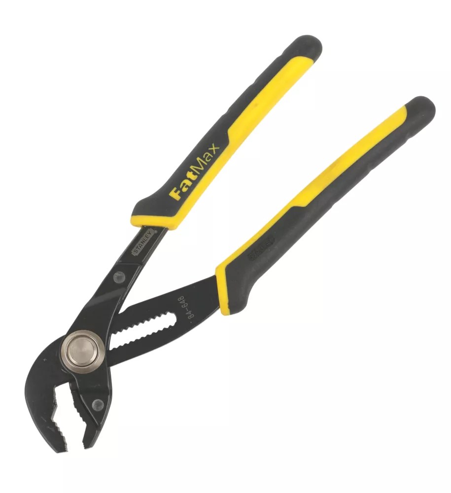 Stanley FatMax Push Lock Groove Joint Pliers 10" (250mm) Screwfix