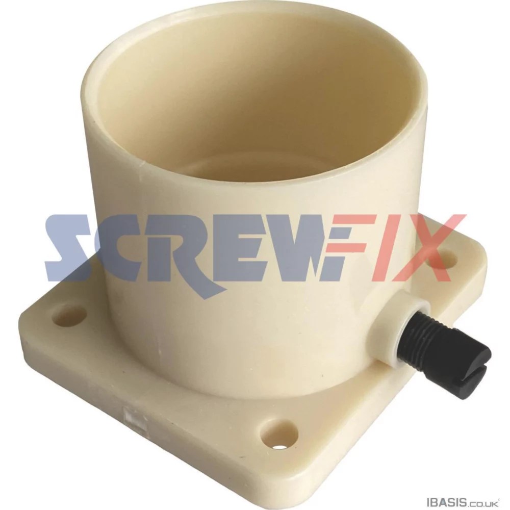 Ideal Heating 177057 Flue Spigot with Sample Plug Screwfix