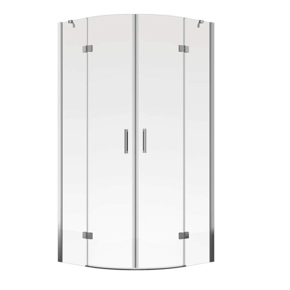 Aqualux Aquarius 6 Frameless Quadrant Shower Enclosure LH/RH 900mm x 900mm x 1900mm Screwfix