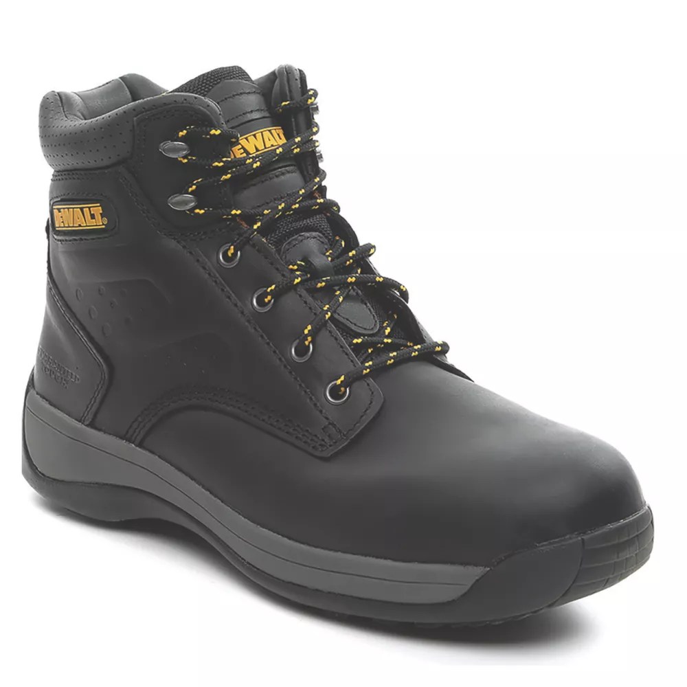 DeWalt Bolster Size 11 Black Steel Toe Cap Safety Boots Screwfix