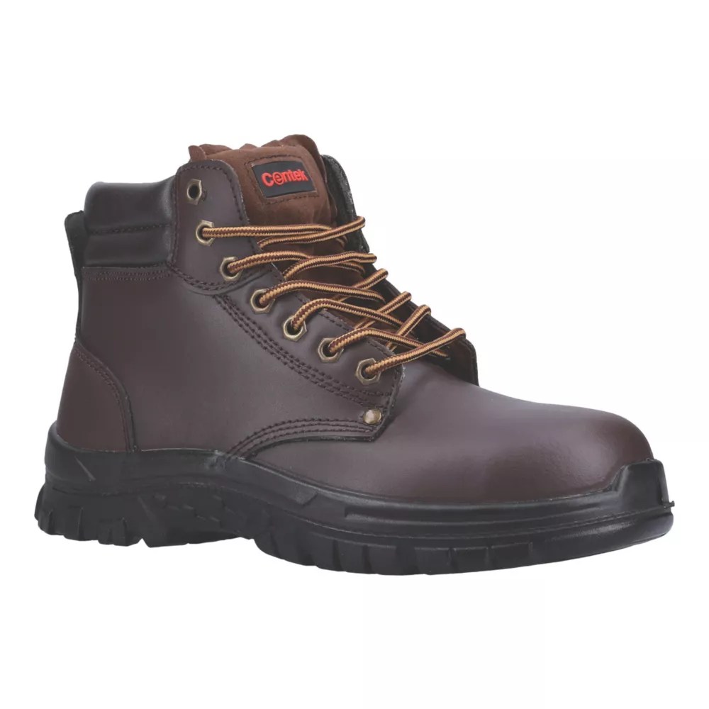 Centek 318 S3 Size 13 Brown WaterResistant Steel Toe Cap Safety Boots