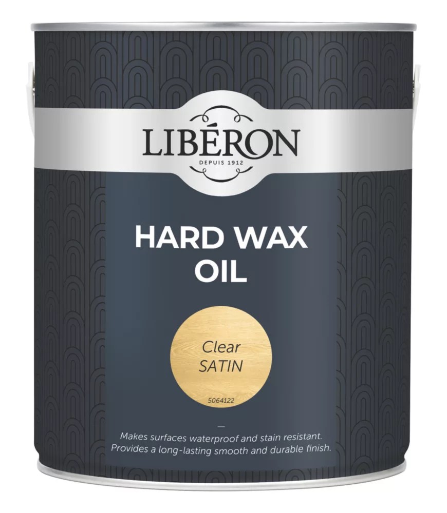 Liberon 2.5Ltr Clear Satin WaterBased Interior Wood Wax Oil Screwfix