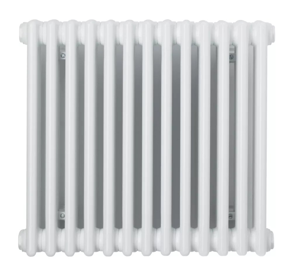 Acova 600mm x 628mm 3540BTU White Horizontal 4 Column Radiator Screwfix
