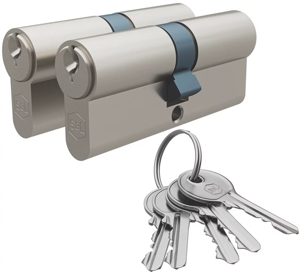 Smith & Locke 6Pin Euro Double Cylinder Lock 3535 (70mm) Silver 2