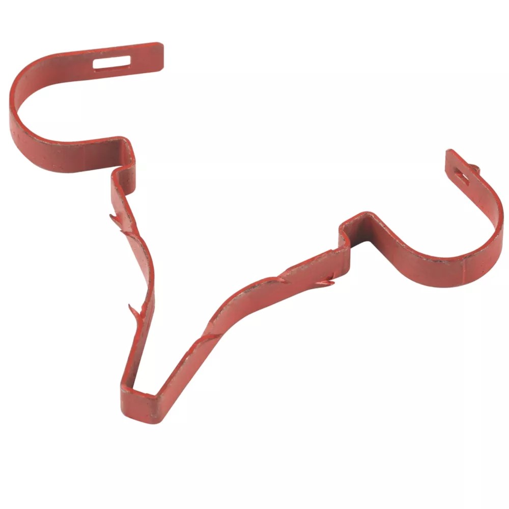 DLine Red Round Twin SafeD Stag Cable Clips 2x 68mm² 100 Pack Screwfix