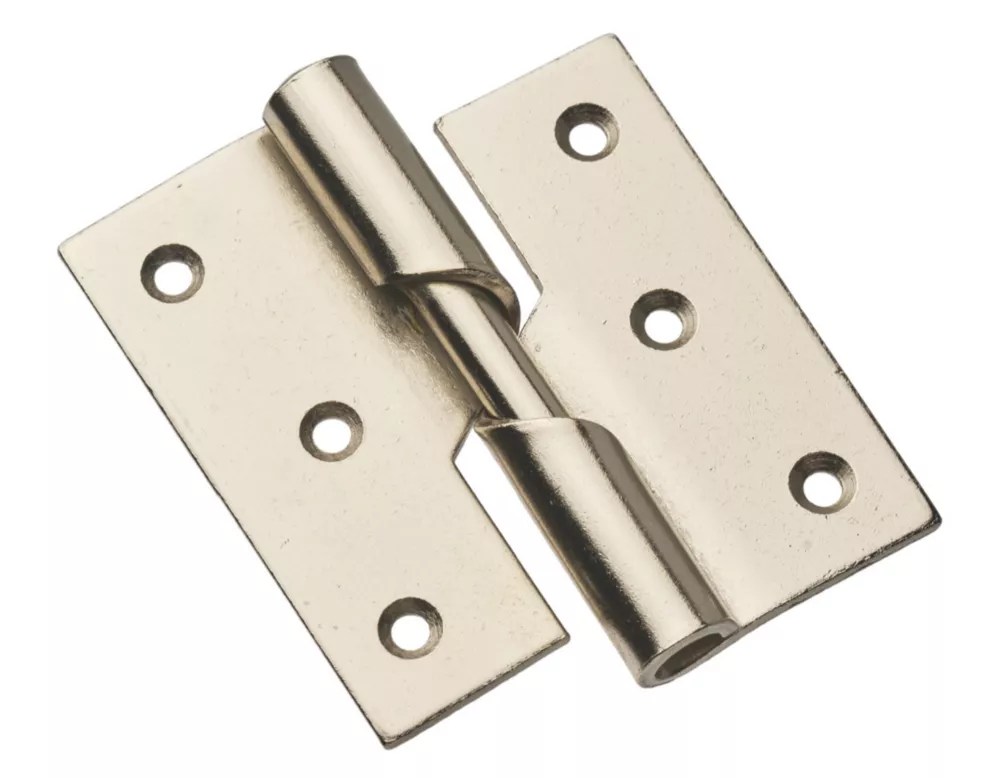 Smith & Locke Satin Nickel Rising Butt Hinges RH 75mm x 71mm 2 Pack