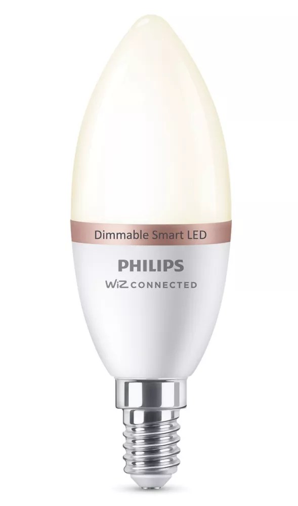 Philips Warm White C37 E14 E14 Candle LED Smart Light Bulb 4.9W 470lm
