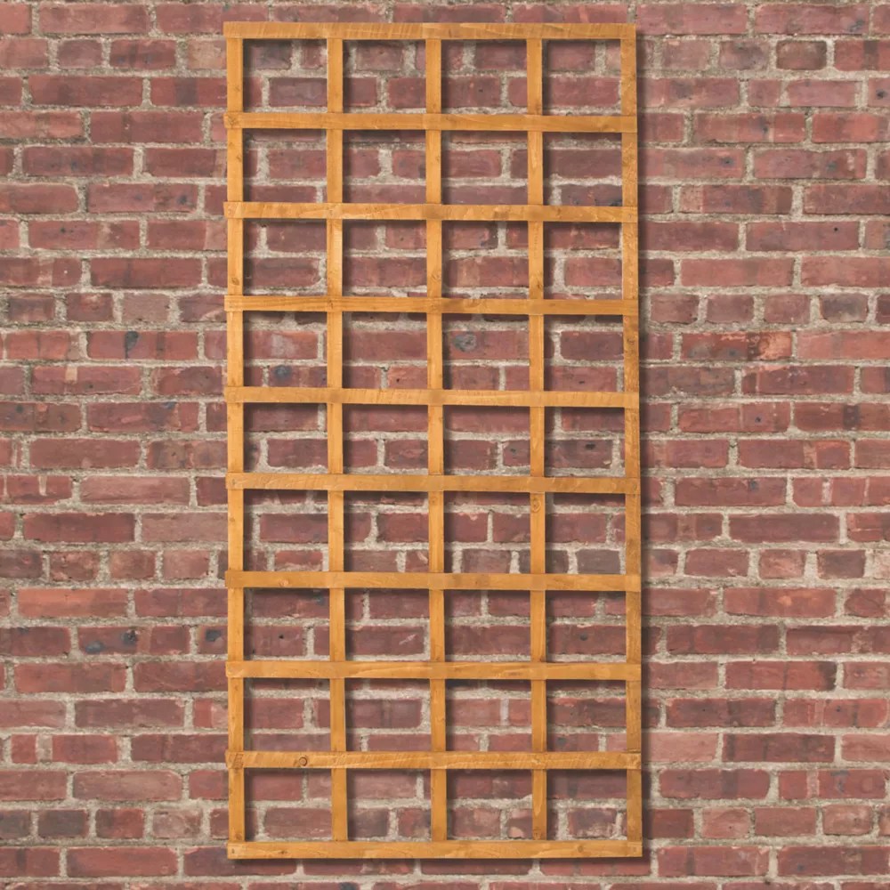 Forest Softwood Rectangular Trellis 3' x 6' 10 Pack Screwfix