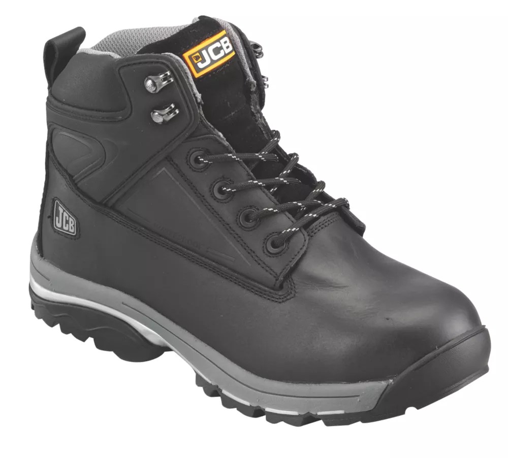 JCB Fast Track Safety Boots Black Size 9 Screwfix