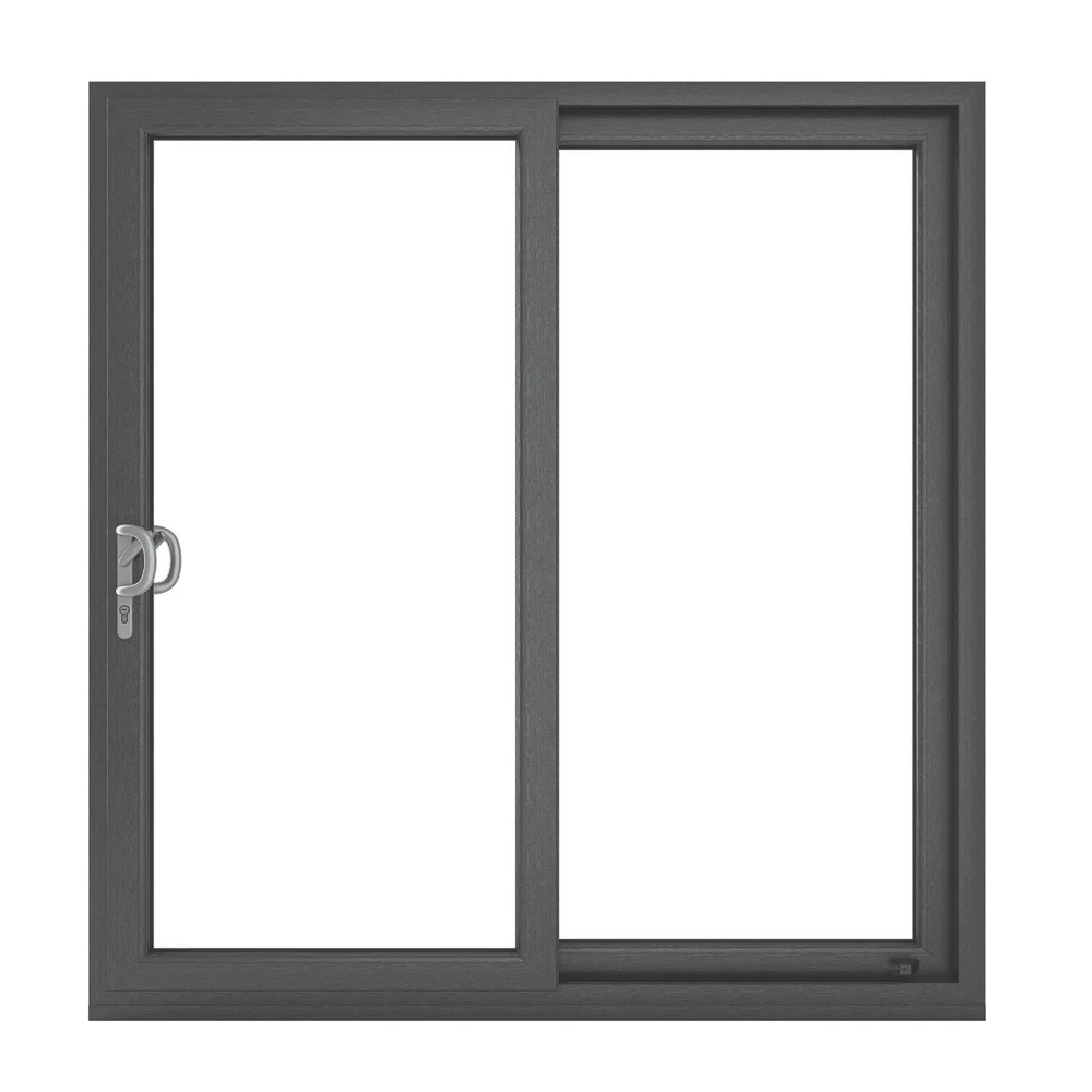 Crystal LeftHanded Anthracite Grey uPVC Sliding Patio Door Set 2090mm