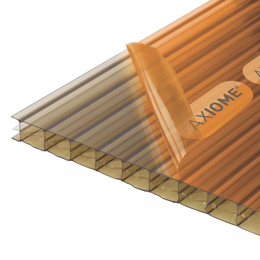 Axiome Triplewall Polycarbonate Sheet Bronze 690mm x 16mm x 5000mm