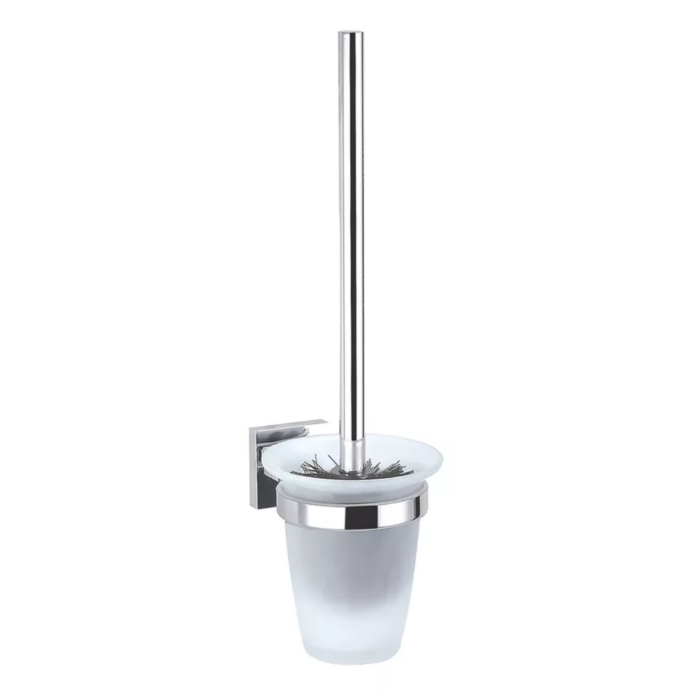 Aqualux Epsom Toilet Brush Holder Chrome Screwfix