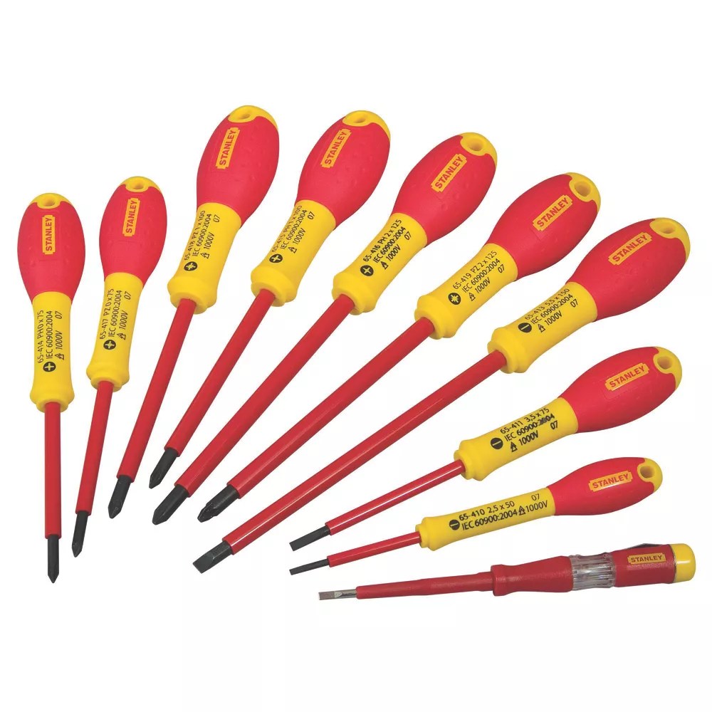 Stanley FatMax 562573 Mixed VDE Screwdrivers 10 Piece Set Screwfix
