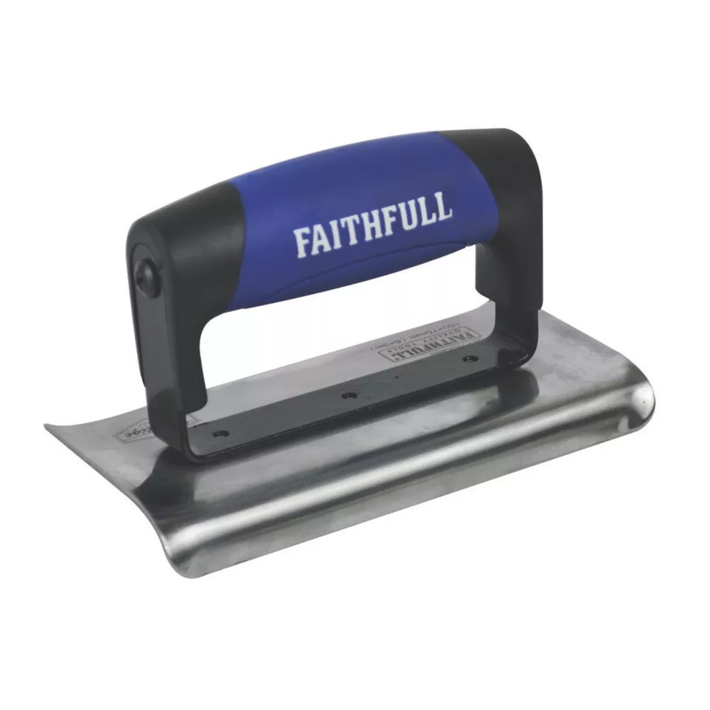 Faithfull Prestige External Curved Edging Trowel 6" x 3" Screwfix