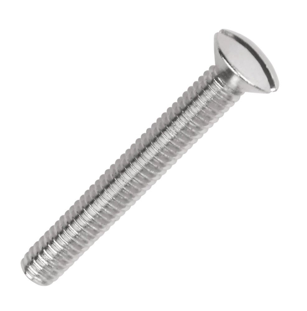 Easydrive Slotted Raised Electrical Screws M3.5 x 50mm 50 Pack Screwfix
