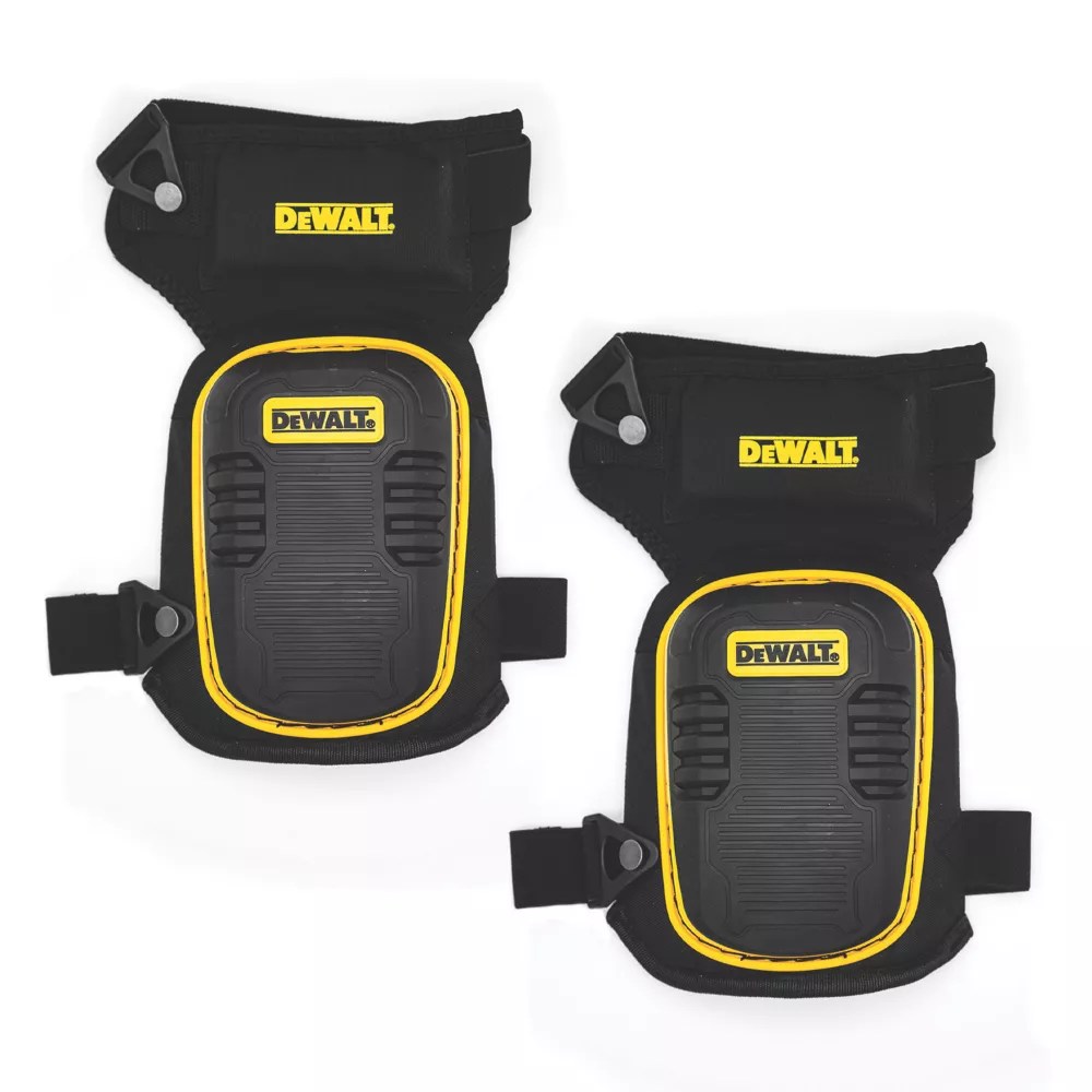DeWalt Pro Gel Safety Knee Pads with Leg Straps Screwfix