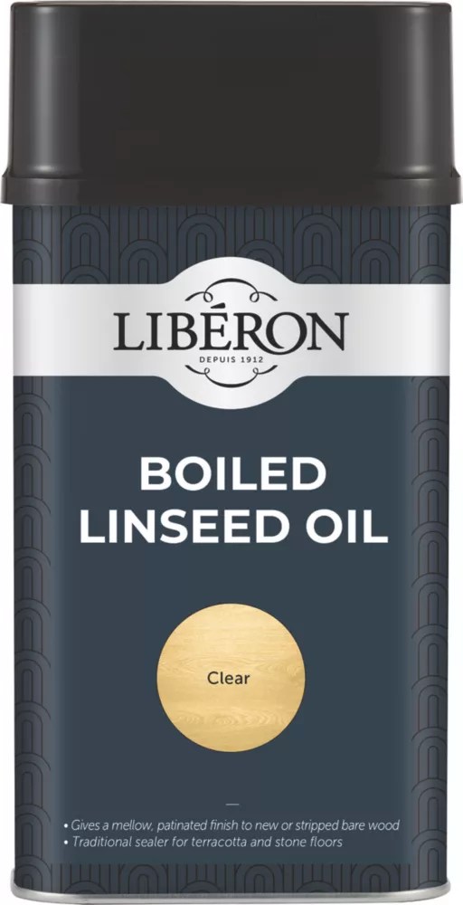 Liberon 1Ltr Clear Natural SolventBased Interior Wood Linseed Oil