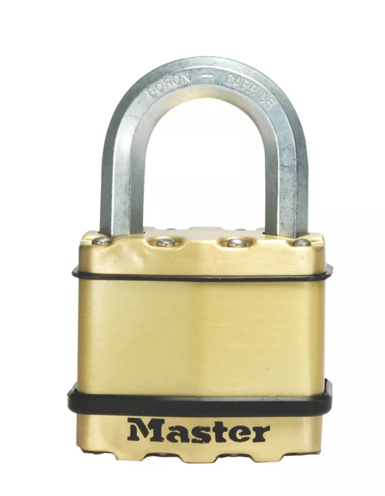 Master Lock Excell Laminated Steel Weatherproof Padlock 52mm Screwfix
