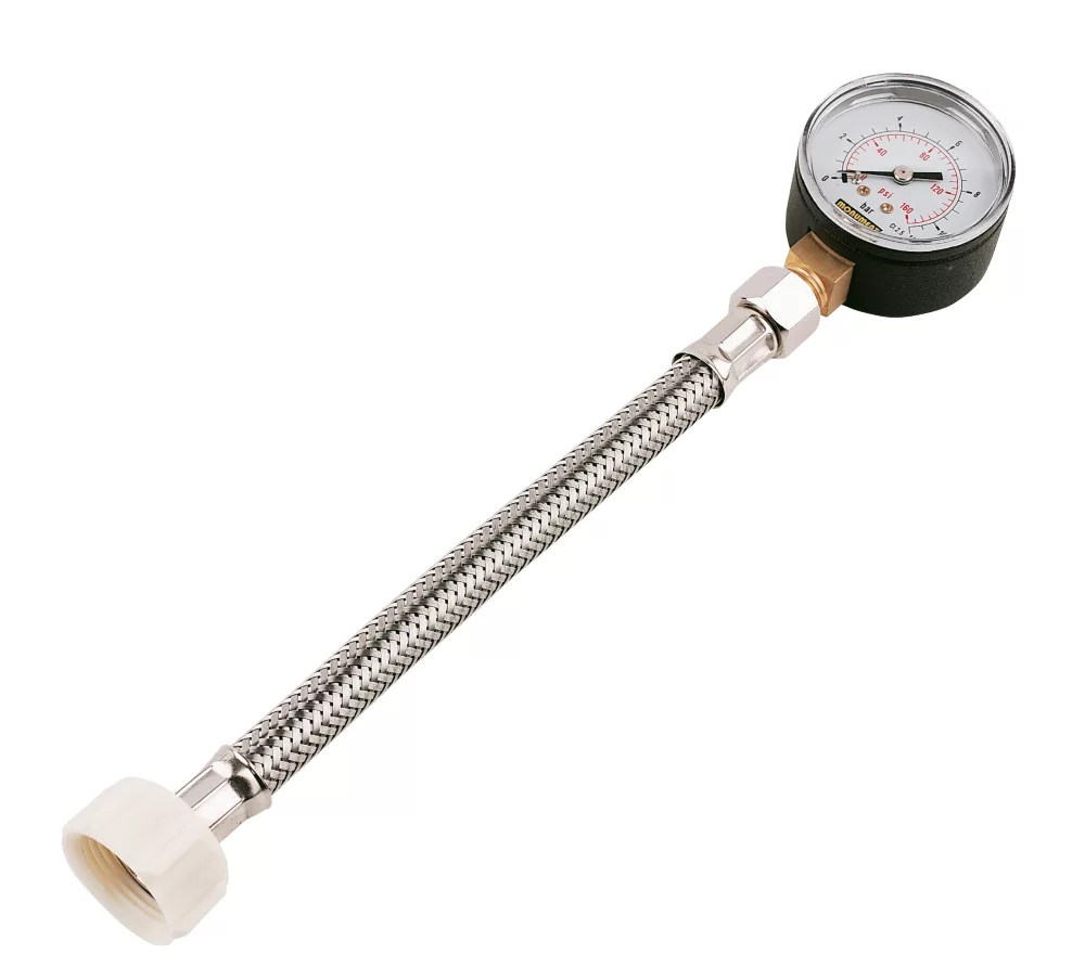 Monument Tools Mains Water Pressure Test Gauge 11bar Screwfix