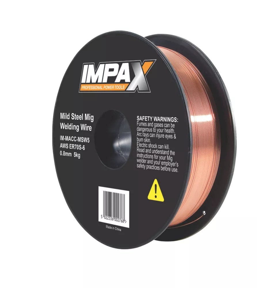 IMPAX MIG Welding Wire 5kg 0.8mm Screwfix