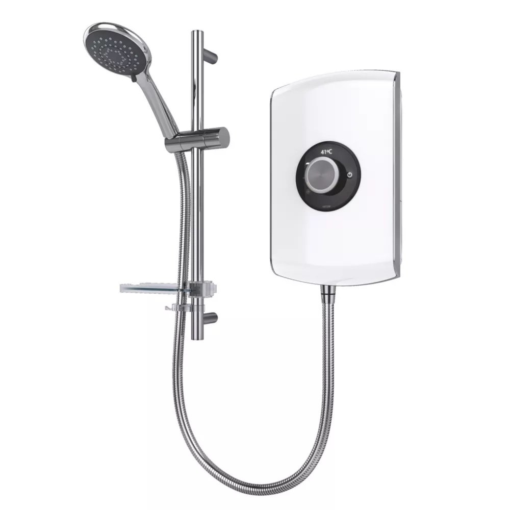 Triton Amore Gloss White 9.5kW Electric Shower Screwfix