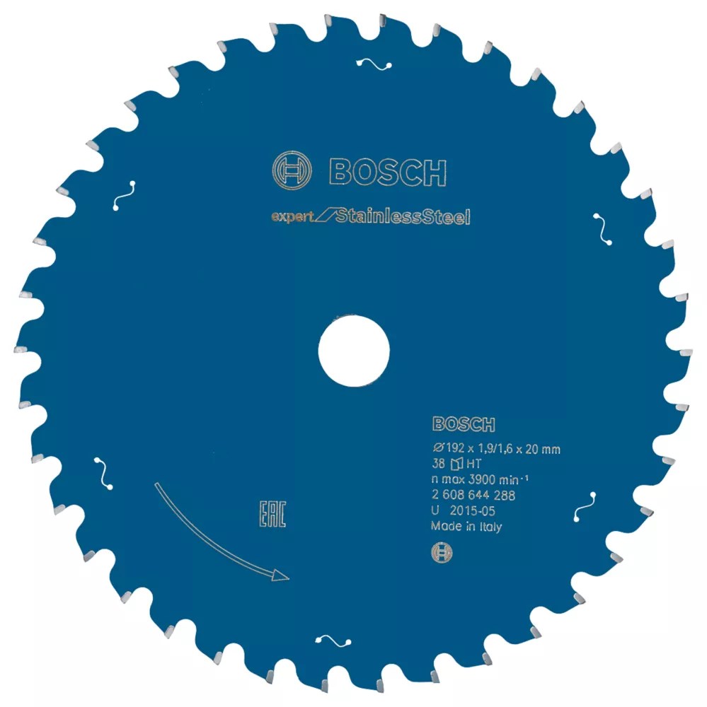 Bosch Expert Stainless Steel Circular Saw Blade 192mm x 20mm 38T Screwfix