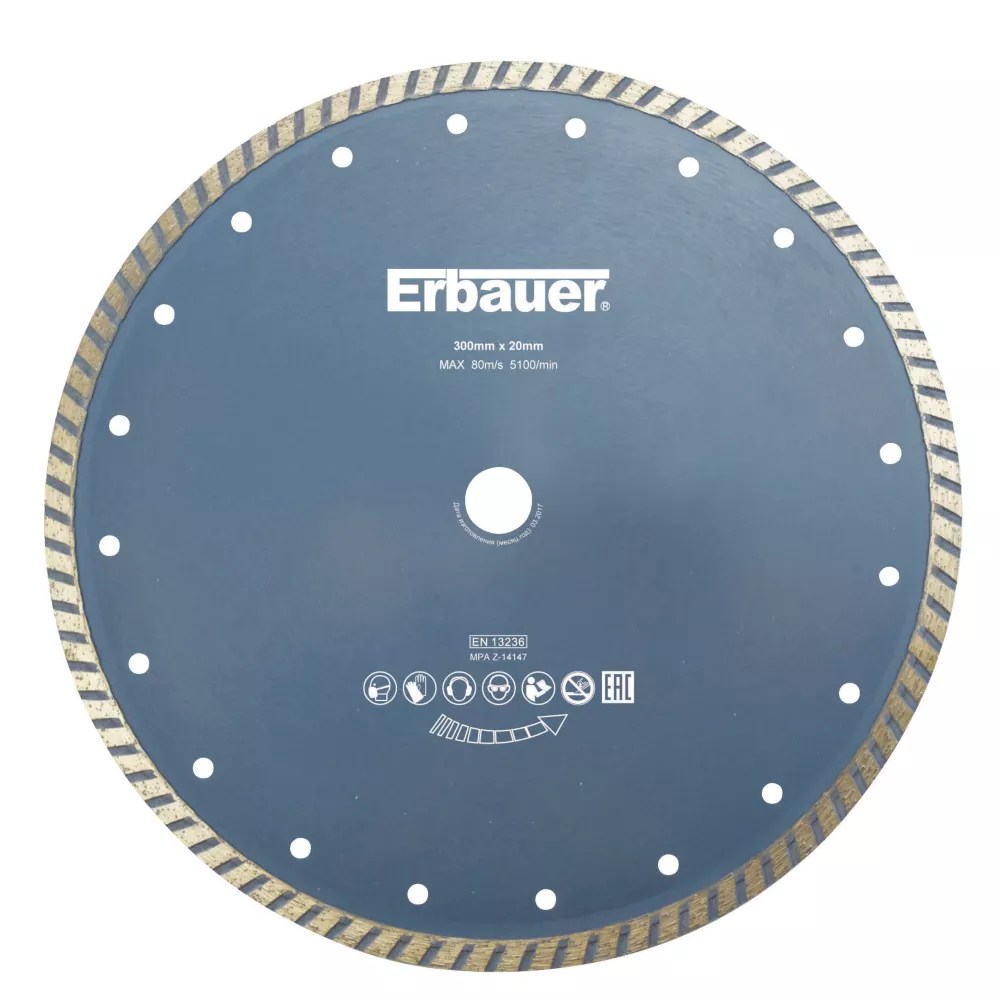 Erbauer Masonry Turbo Diamond Blade 300mm x 20mm Screwfix