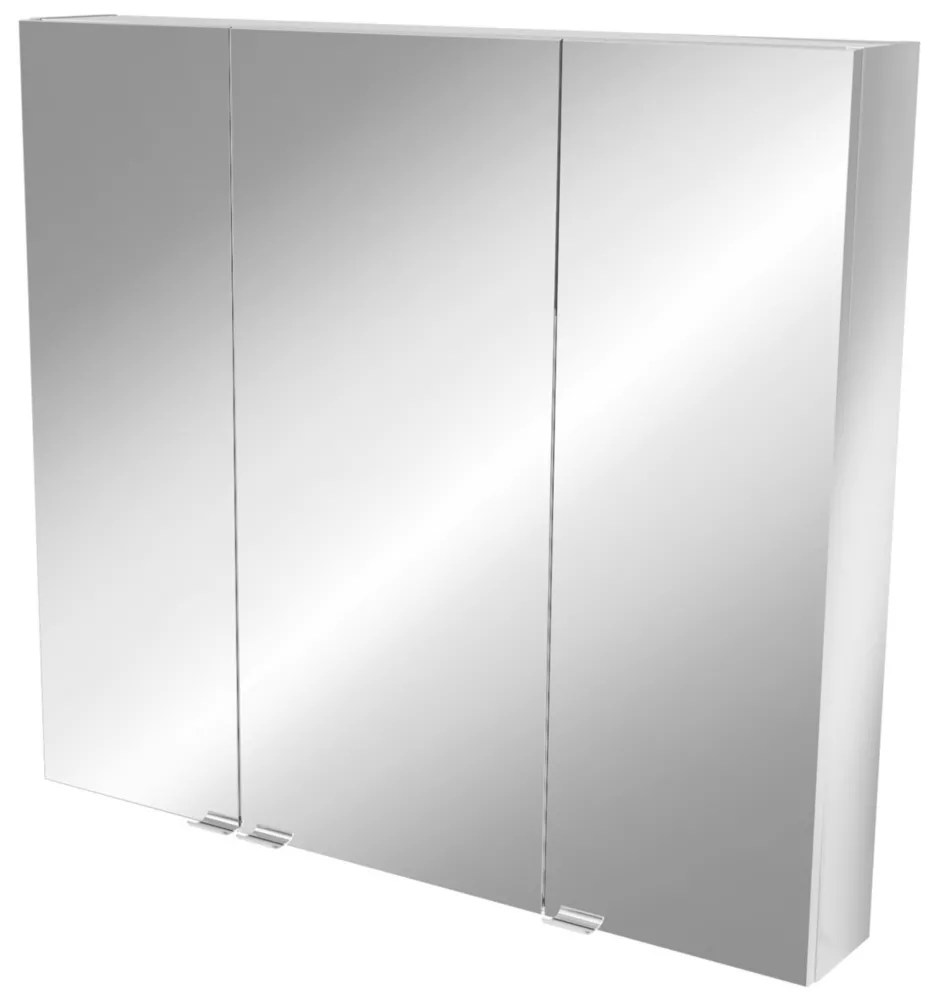 Imandra Mirrored Bathroom Silver Gloss 1000mm x 150mm x 900mm