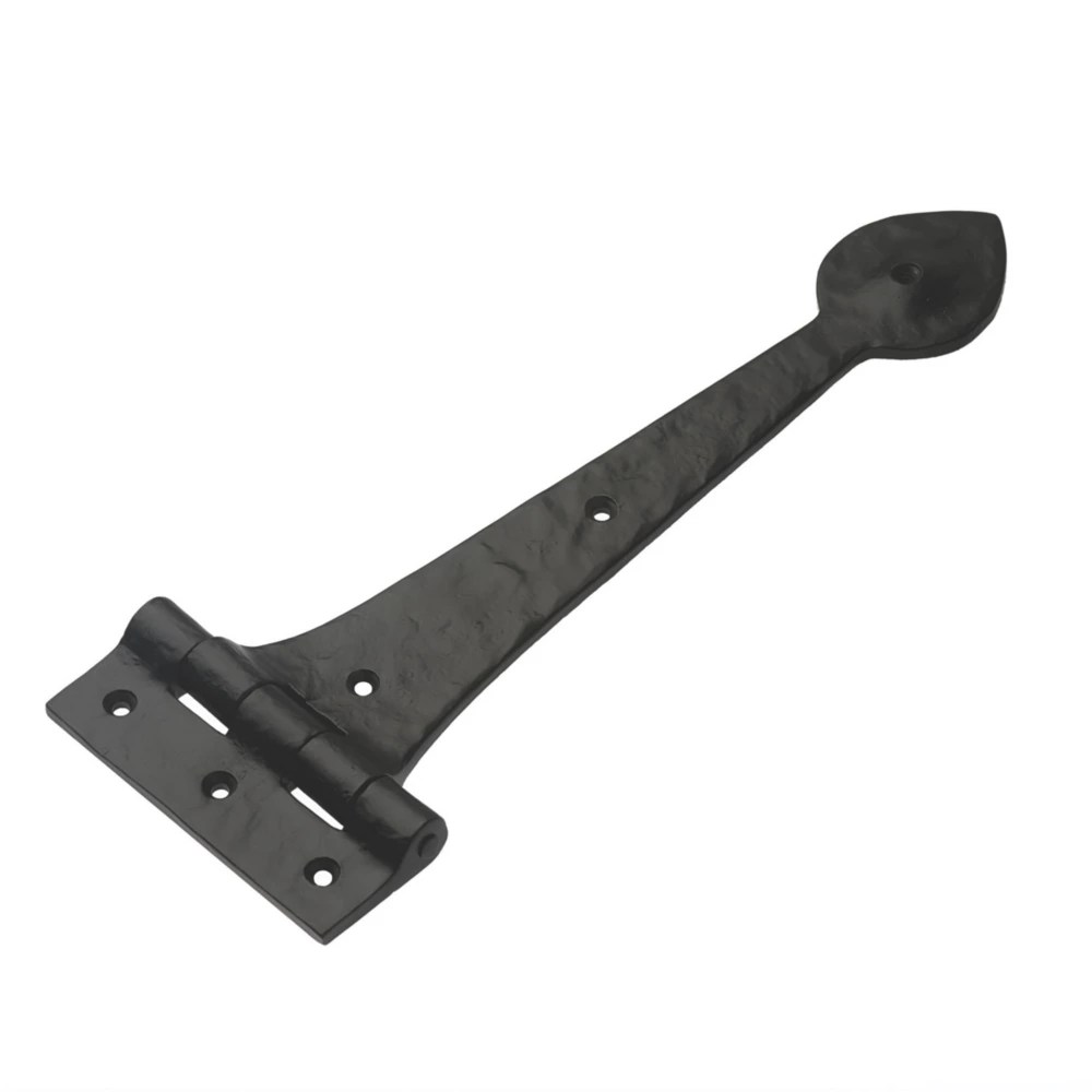 Hardware Solutions Antique Black Straight Heavy Duty Iron Hinges 110mm
