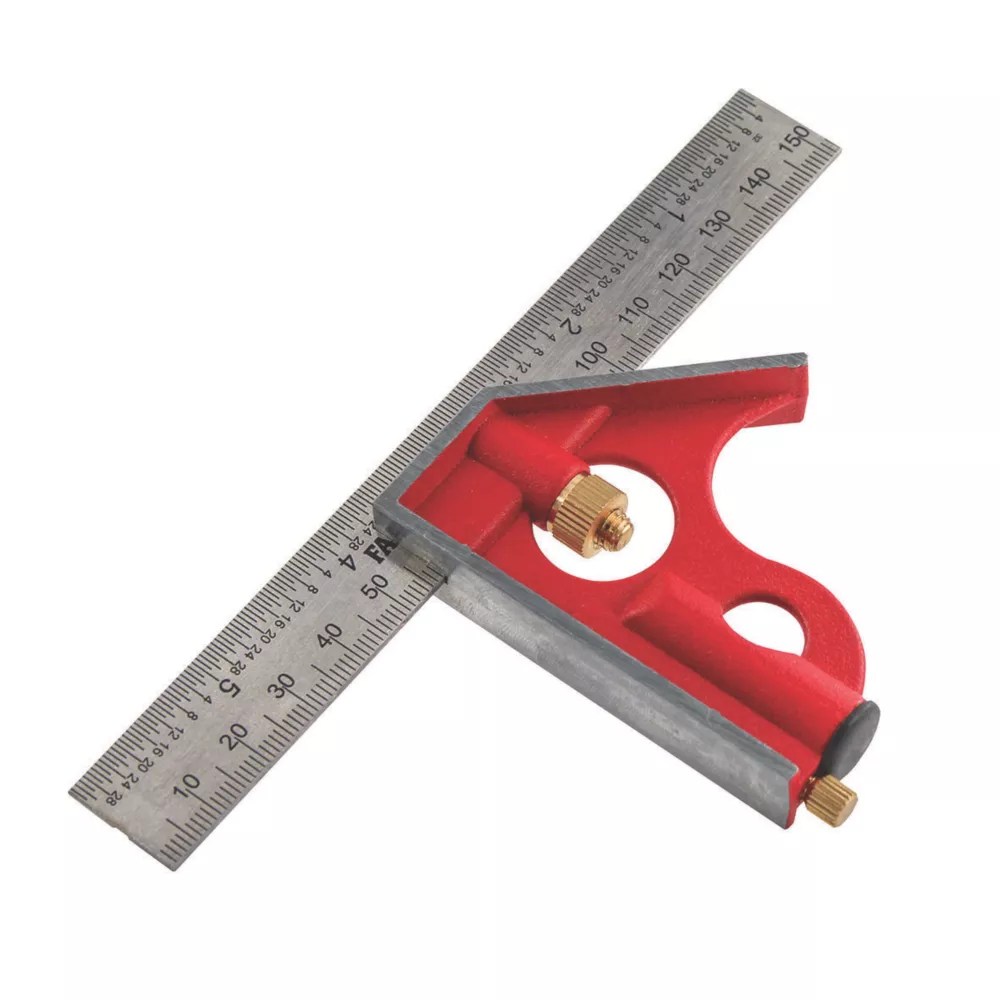 Faithfull Combination Square 6" (150mm) Screwfix