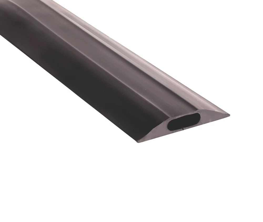 COBA CablePro GP2 Medium Duty Cable Cover 9m Black Screwfix