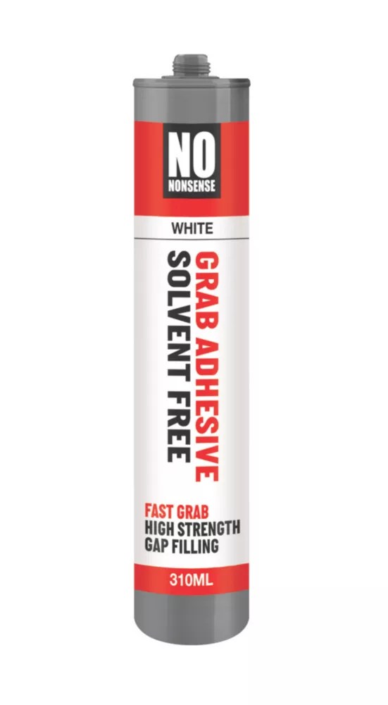No Nonsense SolventFree Grab Adhesive White 310ml Screwfix