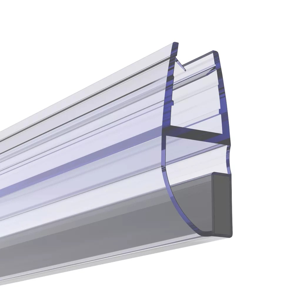 Aqualux Shower Enclosure Seal for Pivot Doors Clear 8mm x