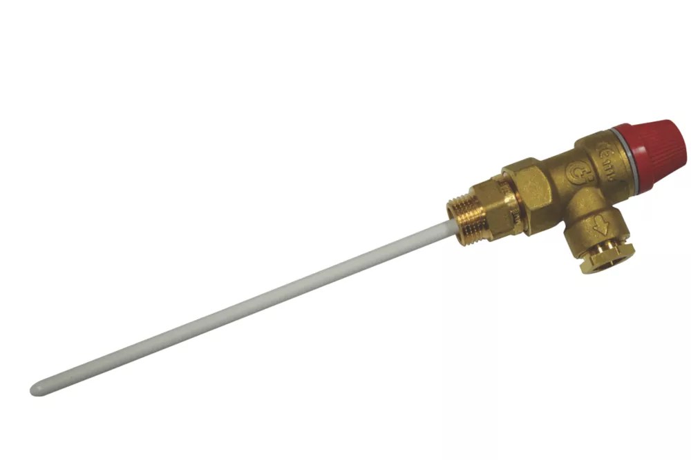 Zip Pressure & Temperature Relief Valve 17bar 297mm x 48mm Screwfix